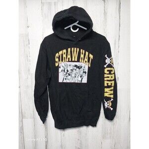 ONE PIECE STRAW HAT CREW VARSITY HOODIE SIZE Small